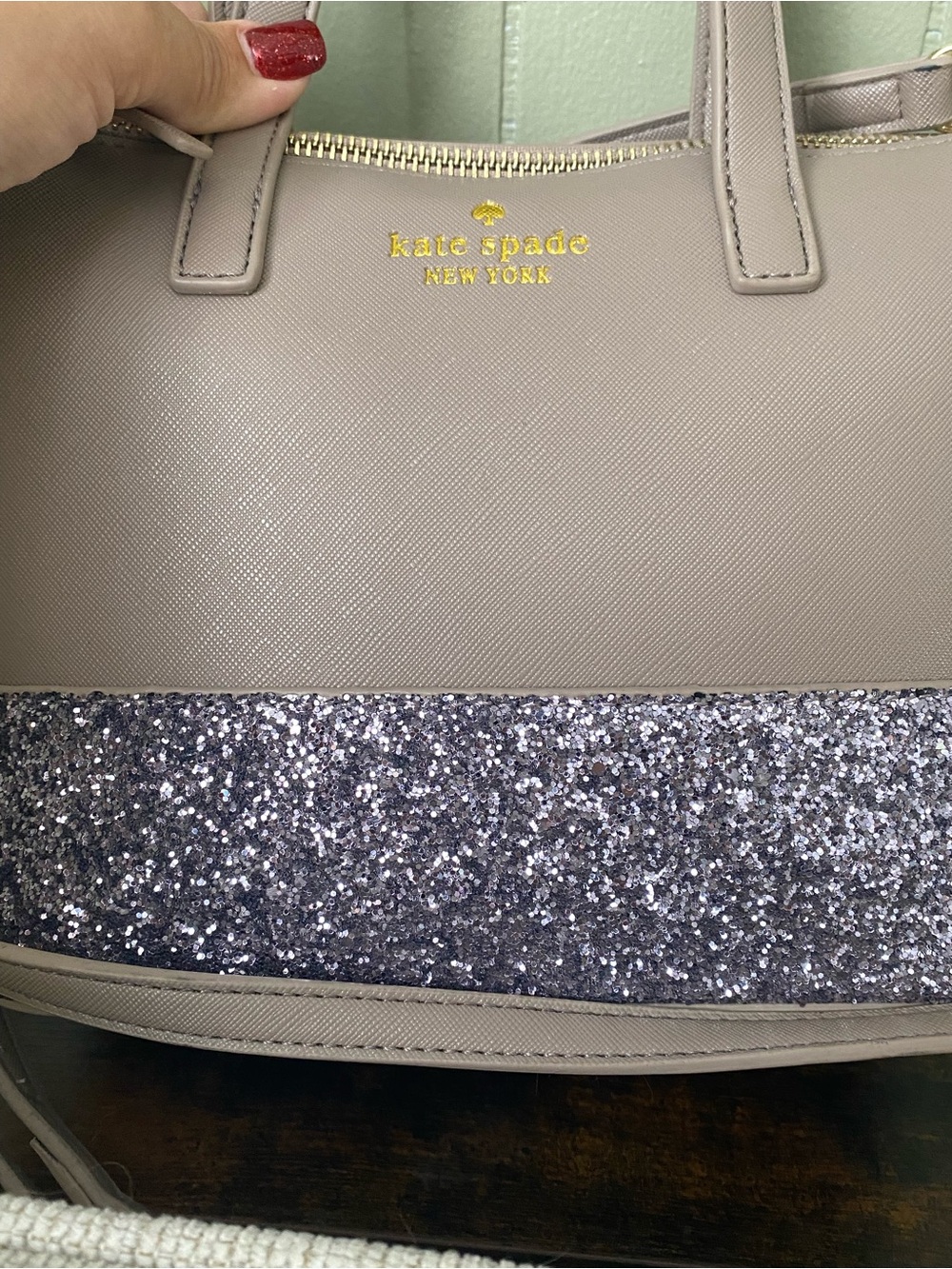 Kate Spade New York Greta Court Ina Glitter Small Crossbody Satchel - Picture 3 of 9